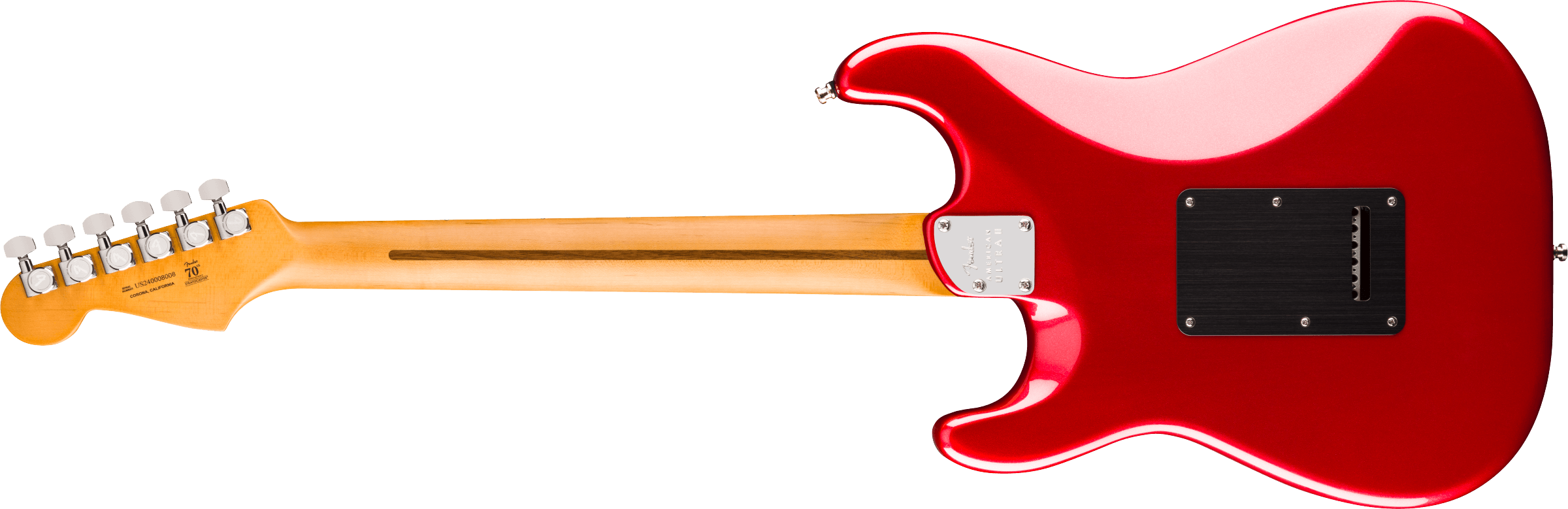Image of Fender American Ultra II Stratocaster HSS Sinister Red Maple Fingerboard