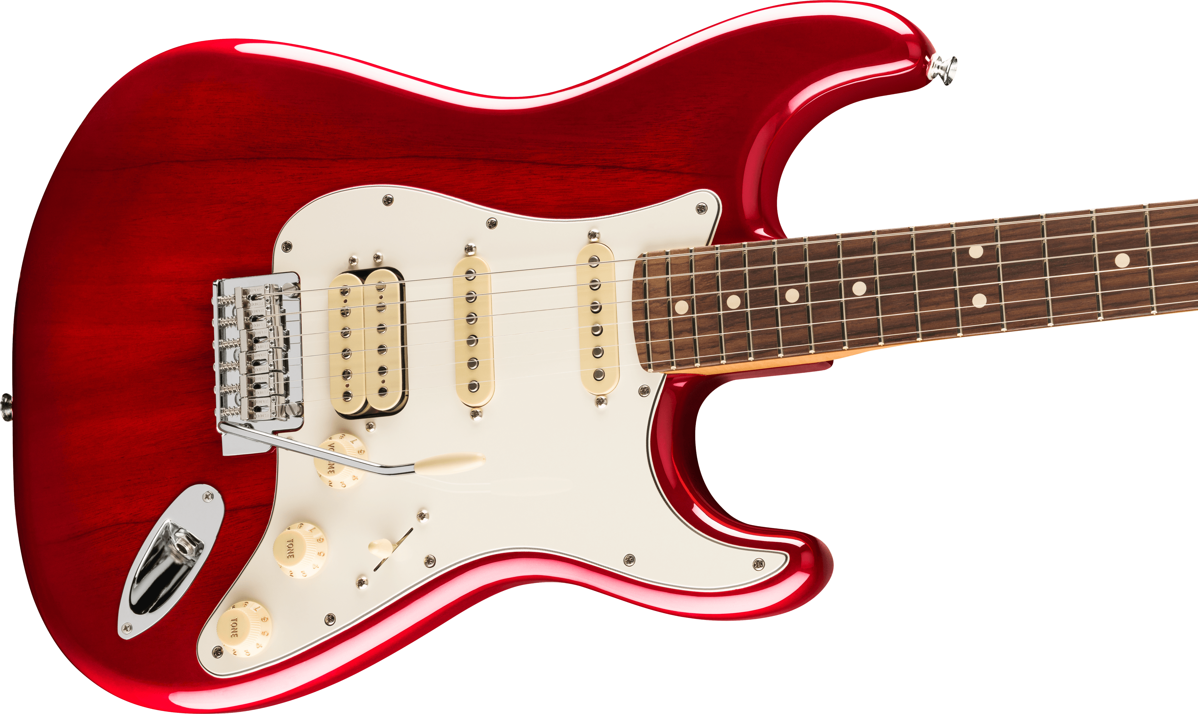 Image of FENDER Player II Stratocaster® HSS, Rosewood Fingerboard, Transparent Cherry Burst