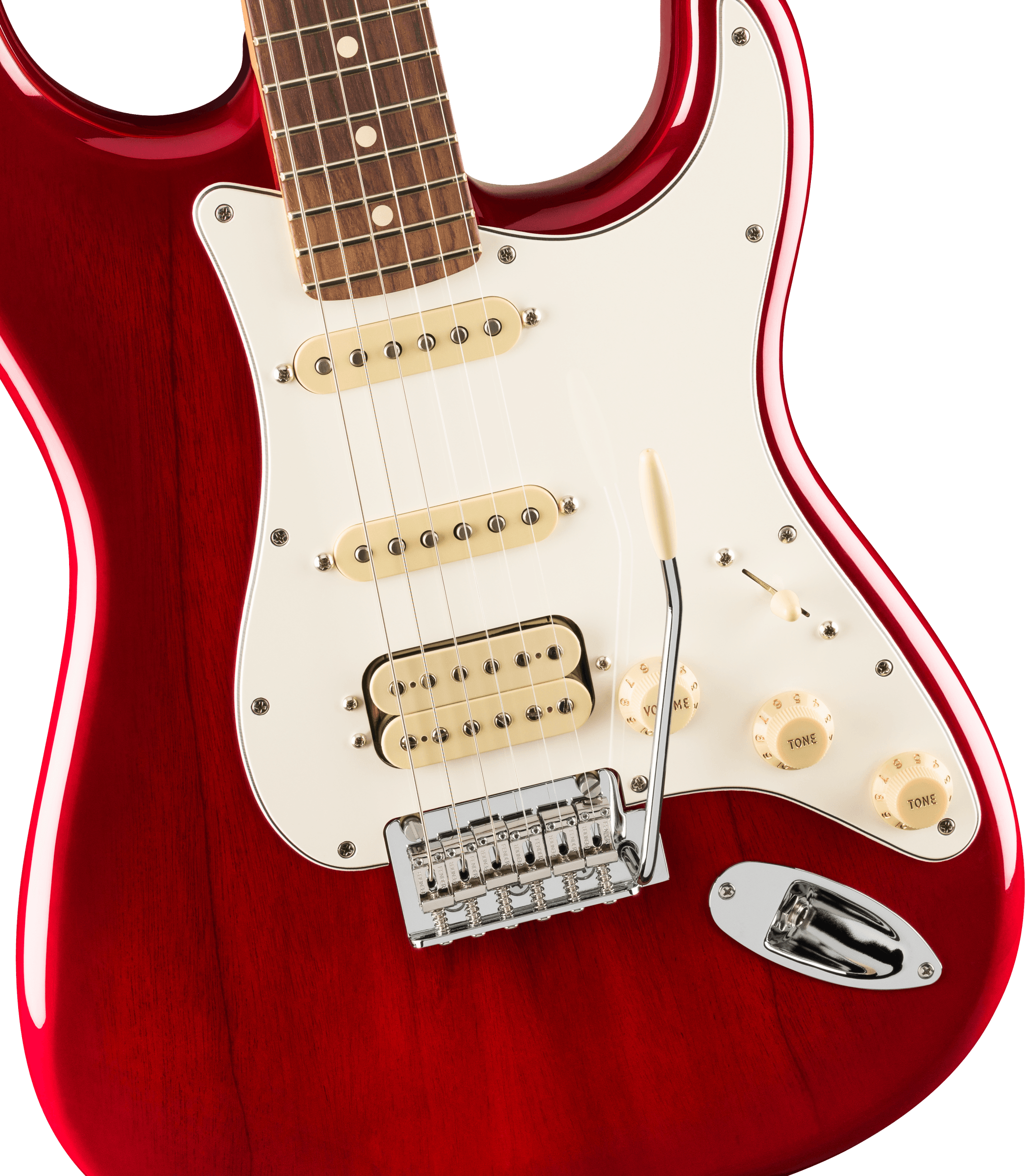 Image of FENDER Player II Stratocaster® HSS, Rosewood Fingerboard, Transparent Cherry Burst