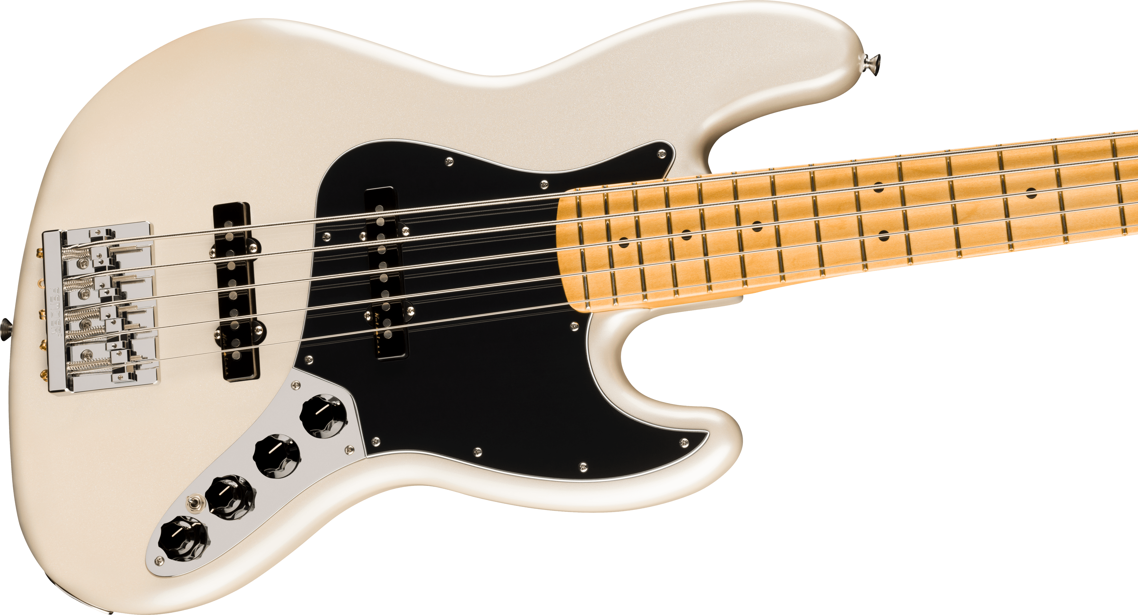 Image of Fender Player II Modified Active Jazz Bass V - Olympic Pearl with Maple Fingerboard