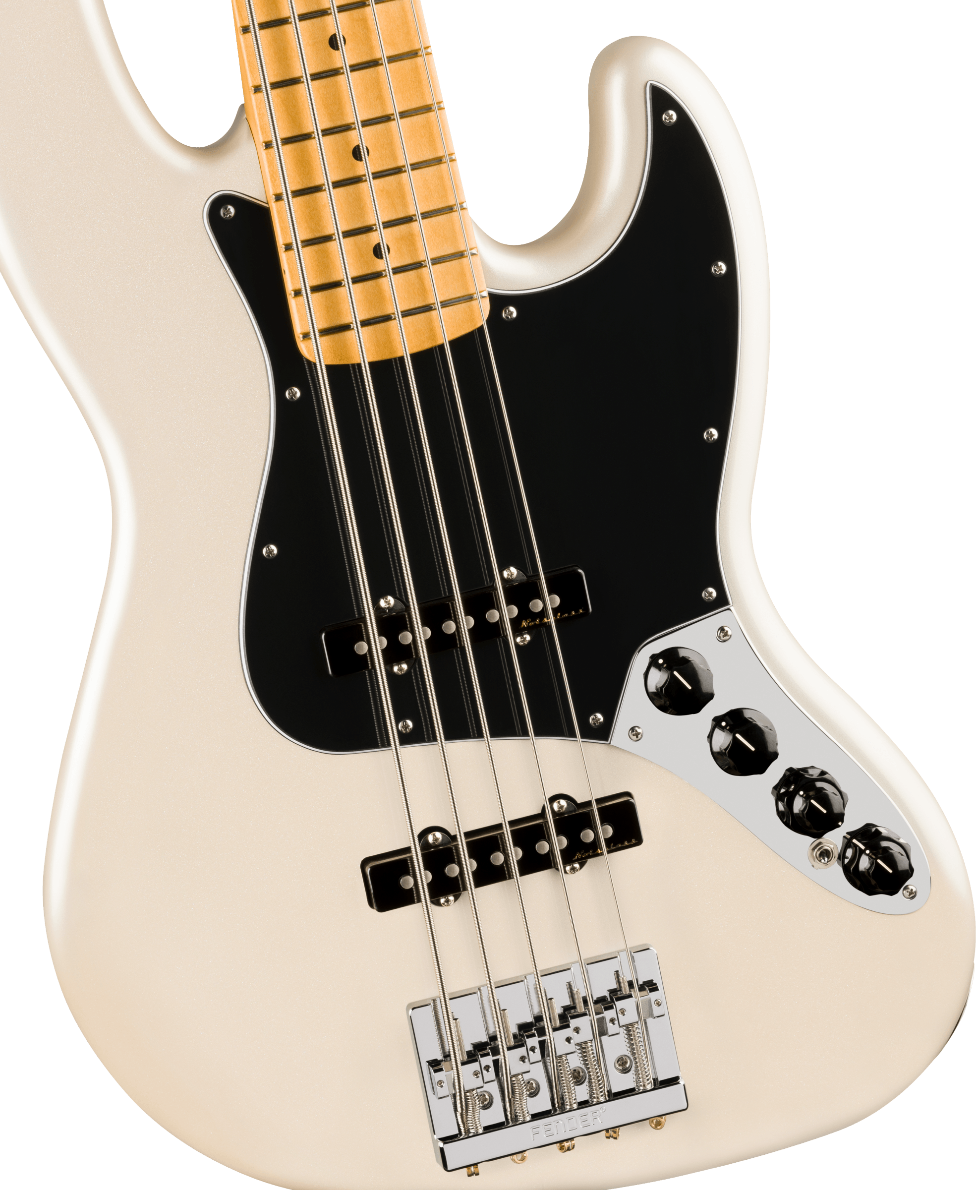 Image of Fender Player II Modified Active Jazz Bass V - Olympic Pearl with Maple Fingerboard