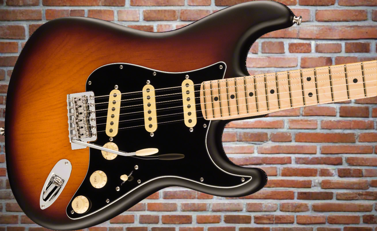 Image of FENDER American Performer Pine Stratocaster®, Maple Fingerboard, 2-Color Sunburst