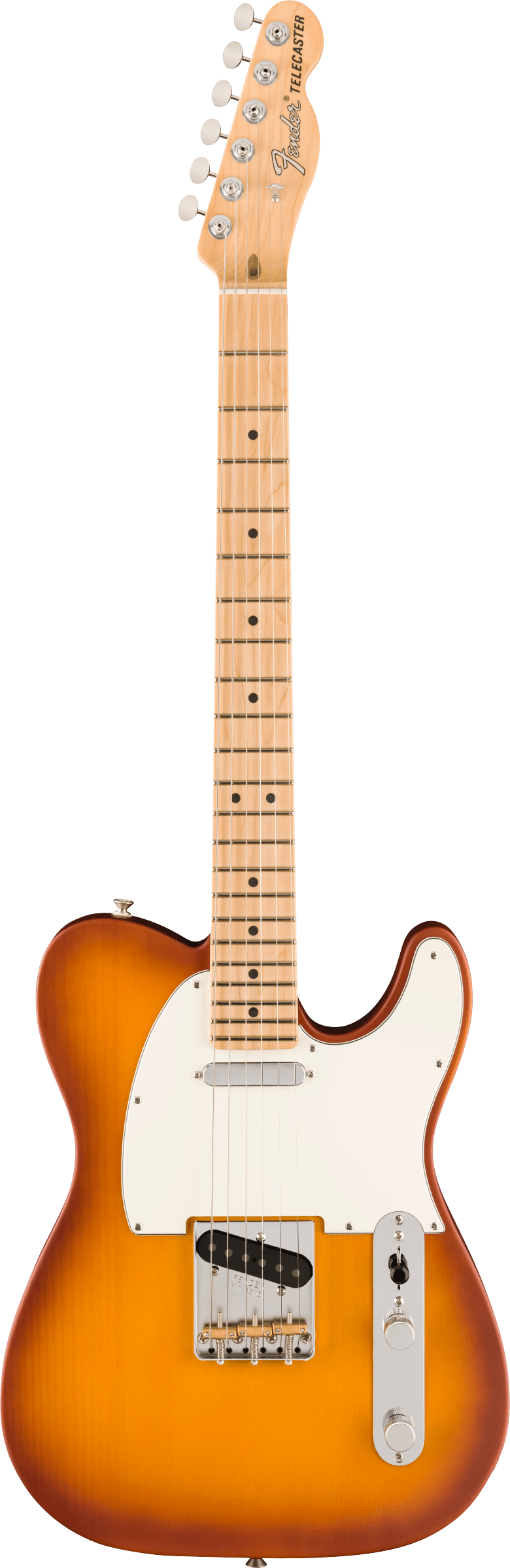 Image of FENDER American Performer “Timber” Telecaster®, All Spruce Body, Maple Fingerboard, Satin Honey Burst