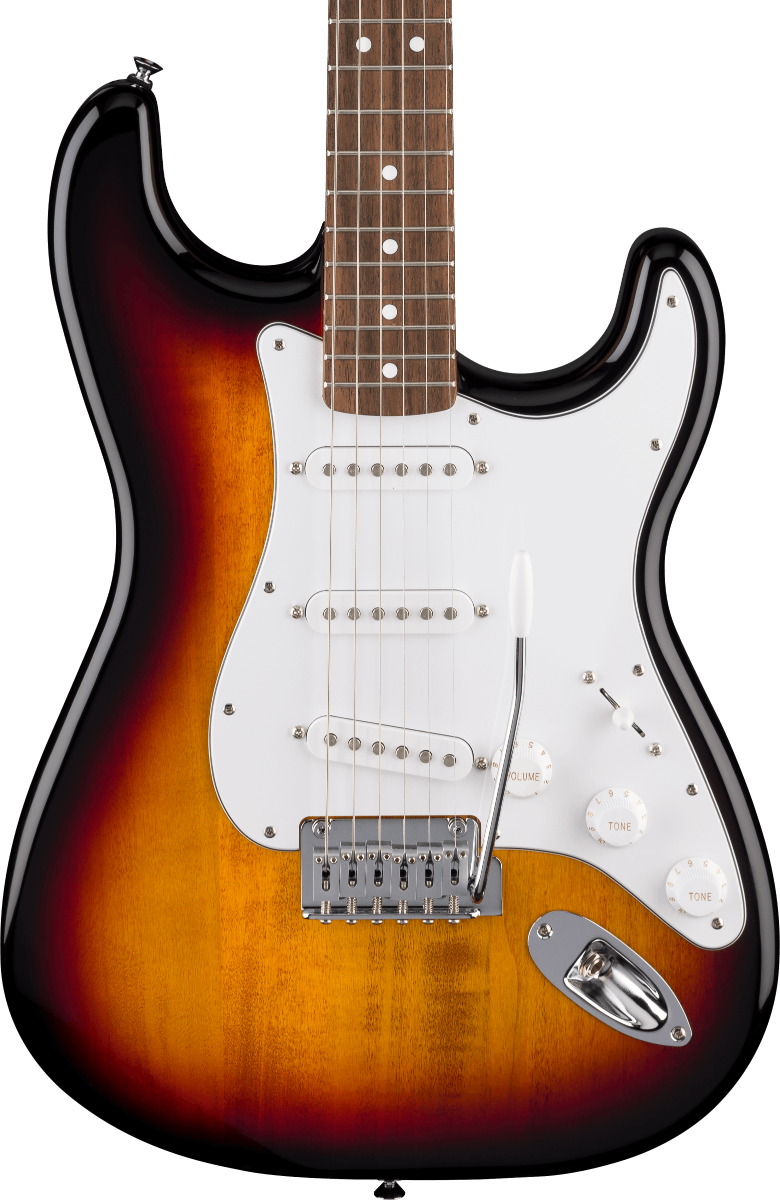 Image of Fender Standard Stratocaster - 3-Color Sunburst with Laurel Fingerboard
