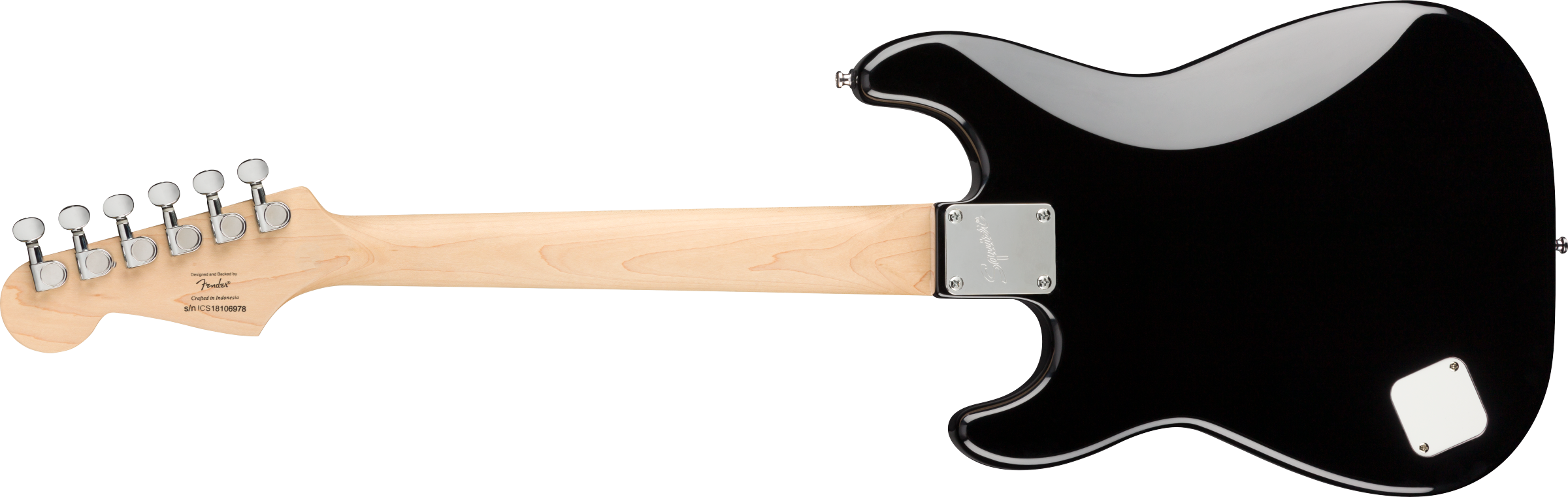 Image of Squier Mini Stratocaster®, Laurel Fingerboard, White Pickguard, Black