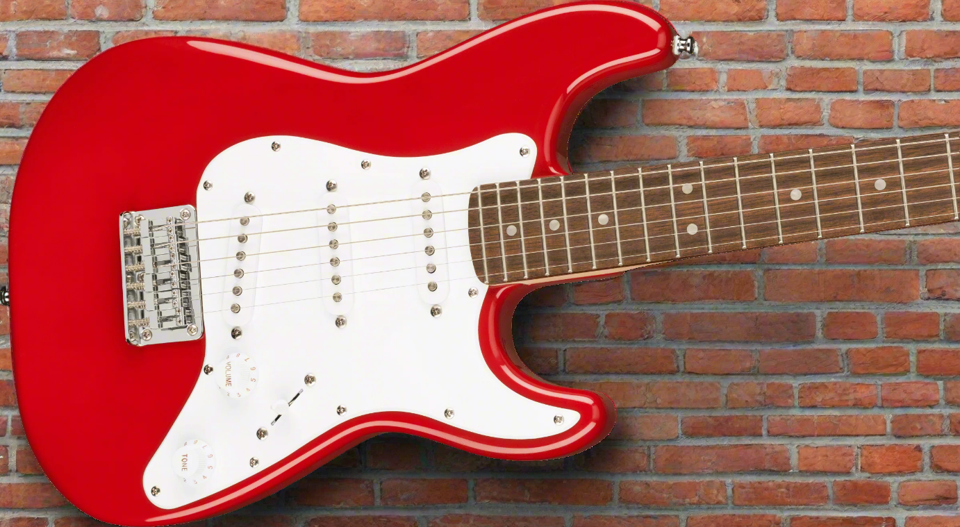 Image of Mini Stratocaster®, Laurel Fingerboard, White Pickguard, Dakota Red