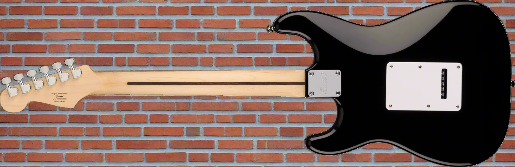 Image of FENDER Squier Sonic® Stratocaster® Pack, Maple Fingerboard, Black, Gig Bag, 10G - 120V Amp