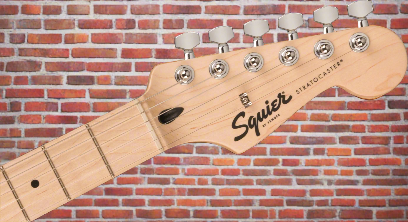 Image of FENDER Squier Sonic® Stratocaster® Pack, Maple Fingerboard, Black, Gig Bag, 10G - 120V Amp