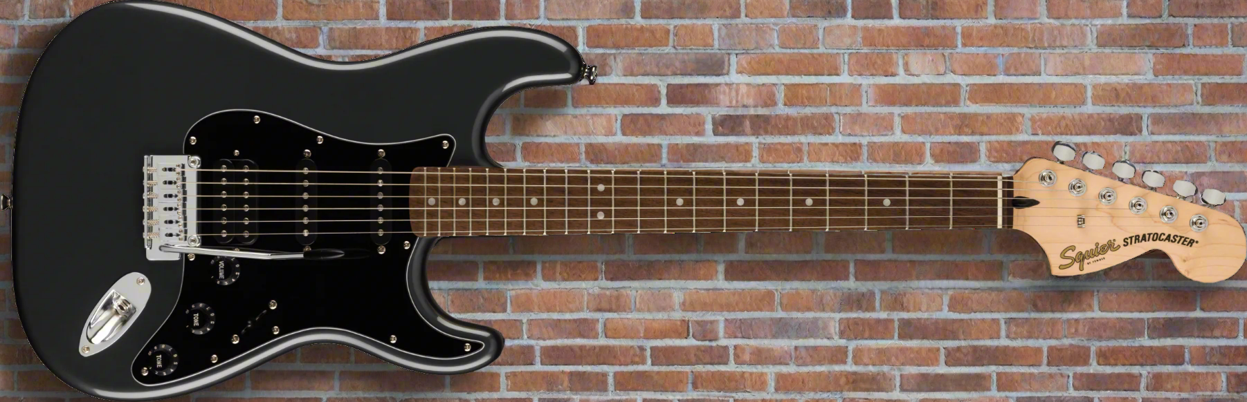 Image of FENDER Affinity Series™ Stratocaster® HSS Pack, Laurel Fingerboard, Charcoal Frost Metallic, Gig Bag, 15G - 120V