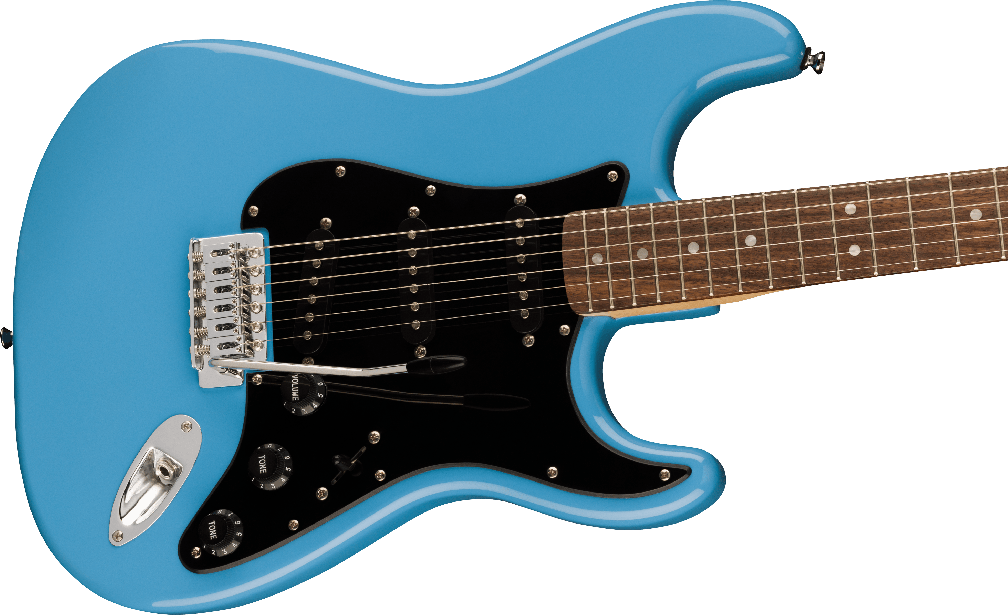 Squier Sonic® Stratocaster®, Laurel Fingerboard, Black Pickguard, California Blue