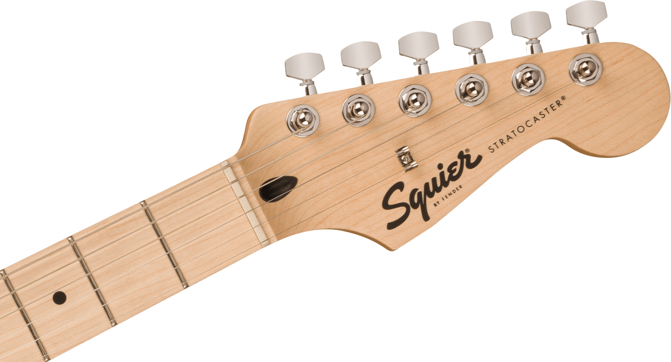 Image of FENDER Squier Sonic® Stratocaster® HSS, Maple Fingerboard, White Pickguard, Tahitian Coral