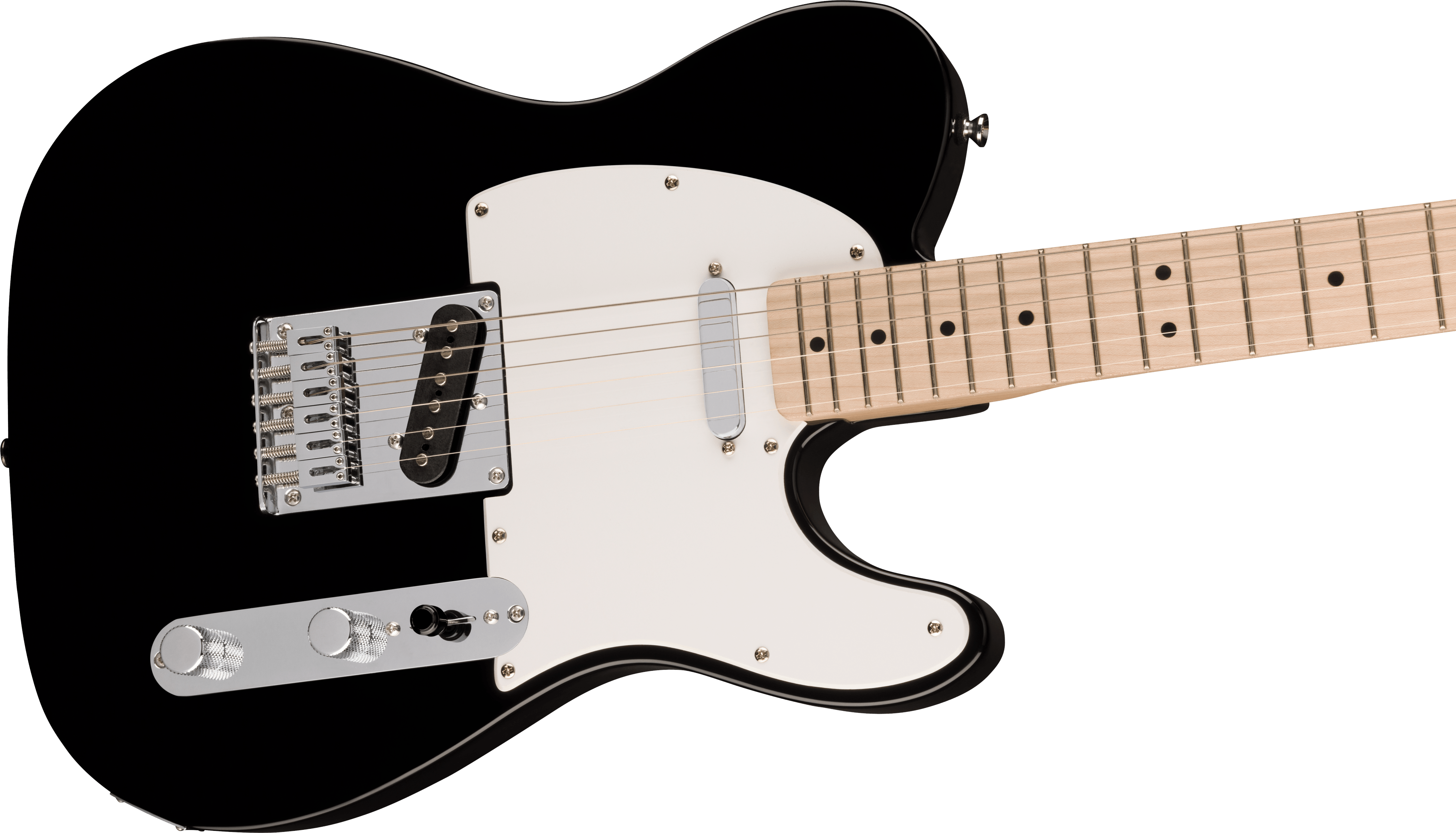 Image of Squier Sonic Telecaster Black Maple Fingerboard White Pickguard