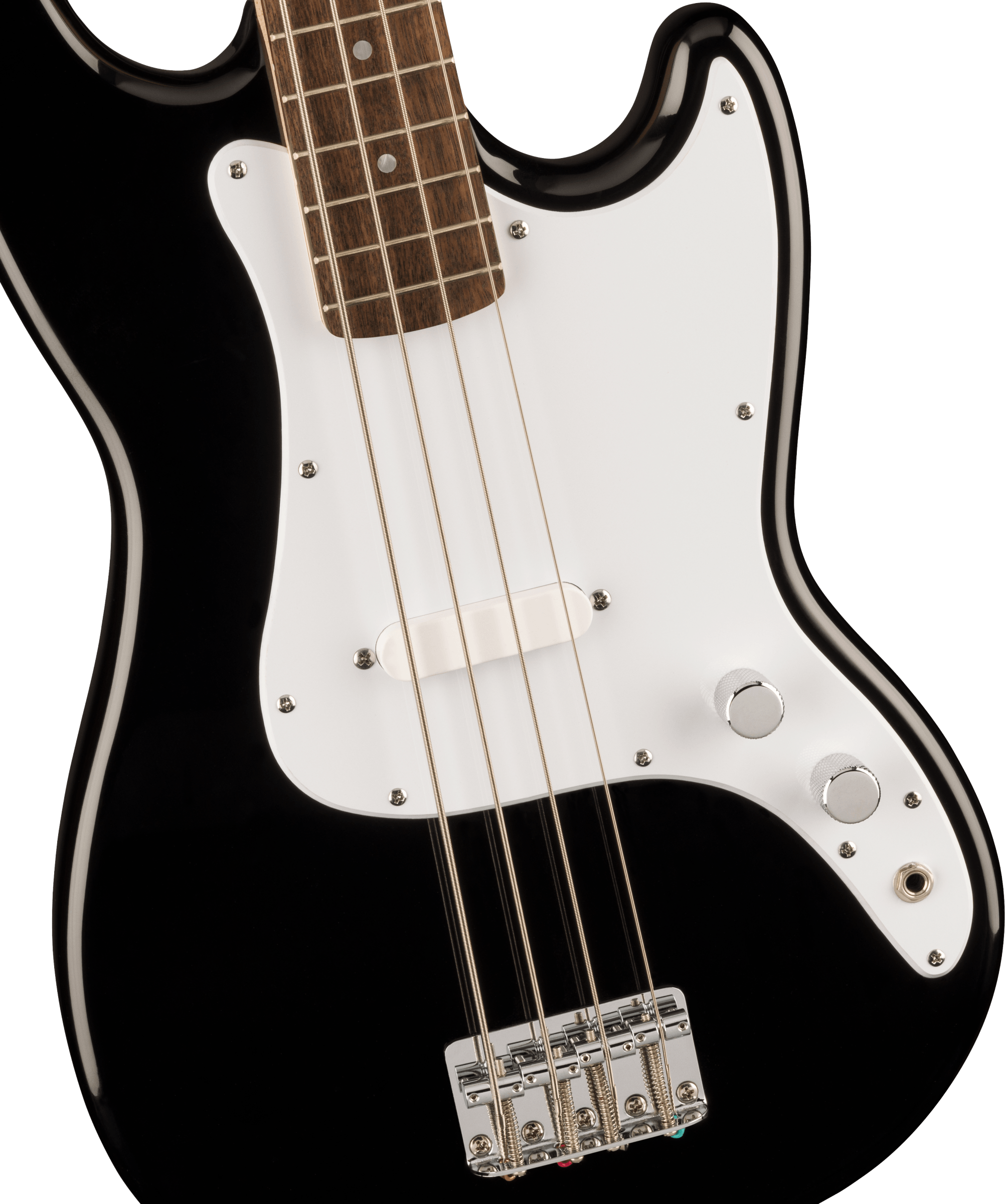 Image of Squier Sonic Bronco Bass Squier Sonic Bronco Bass, Laurel Fingerboard, White Pickguard, Black