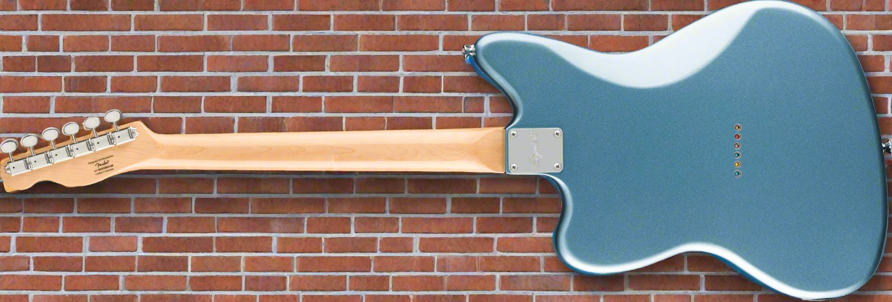 Image of Squier Limited Edition Paranormal Offset Telecaster® SJ, Laurel Fingerboard, Parchment Pickguard, Ice Blue Metallic