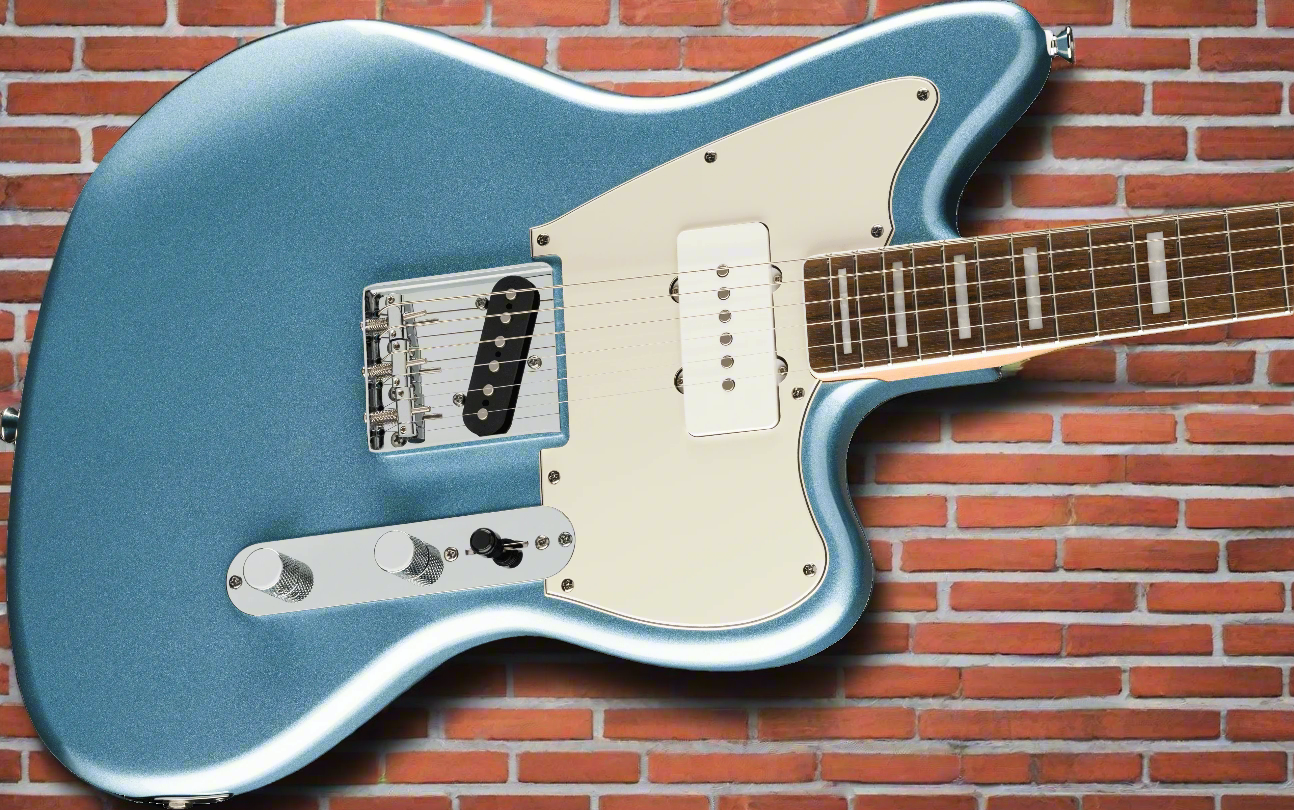 Image of Squier Limited Edition Paranormal Offset Telecaster® SJ, Laurel Fingerboard, Parchment Pickguard, Ice Blue Metallic