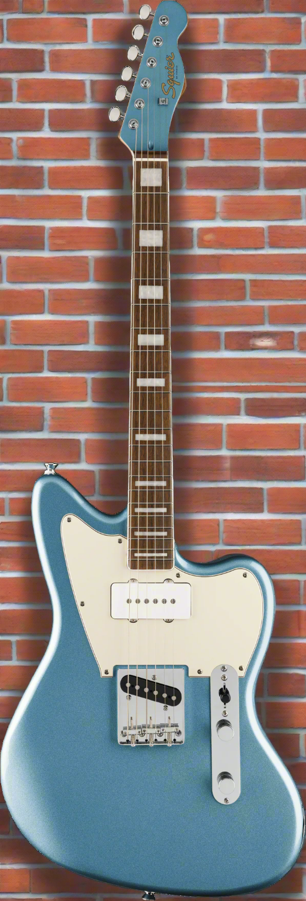 Image of Squier Limited Edition Paranormal Offset Telecaster® SJ, Laurel Fingerboard, Parchment Pickguard, Ice Blue Metallic