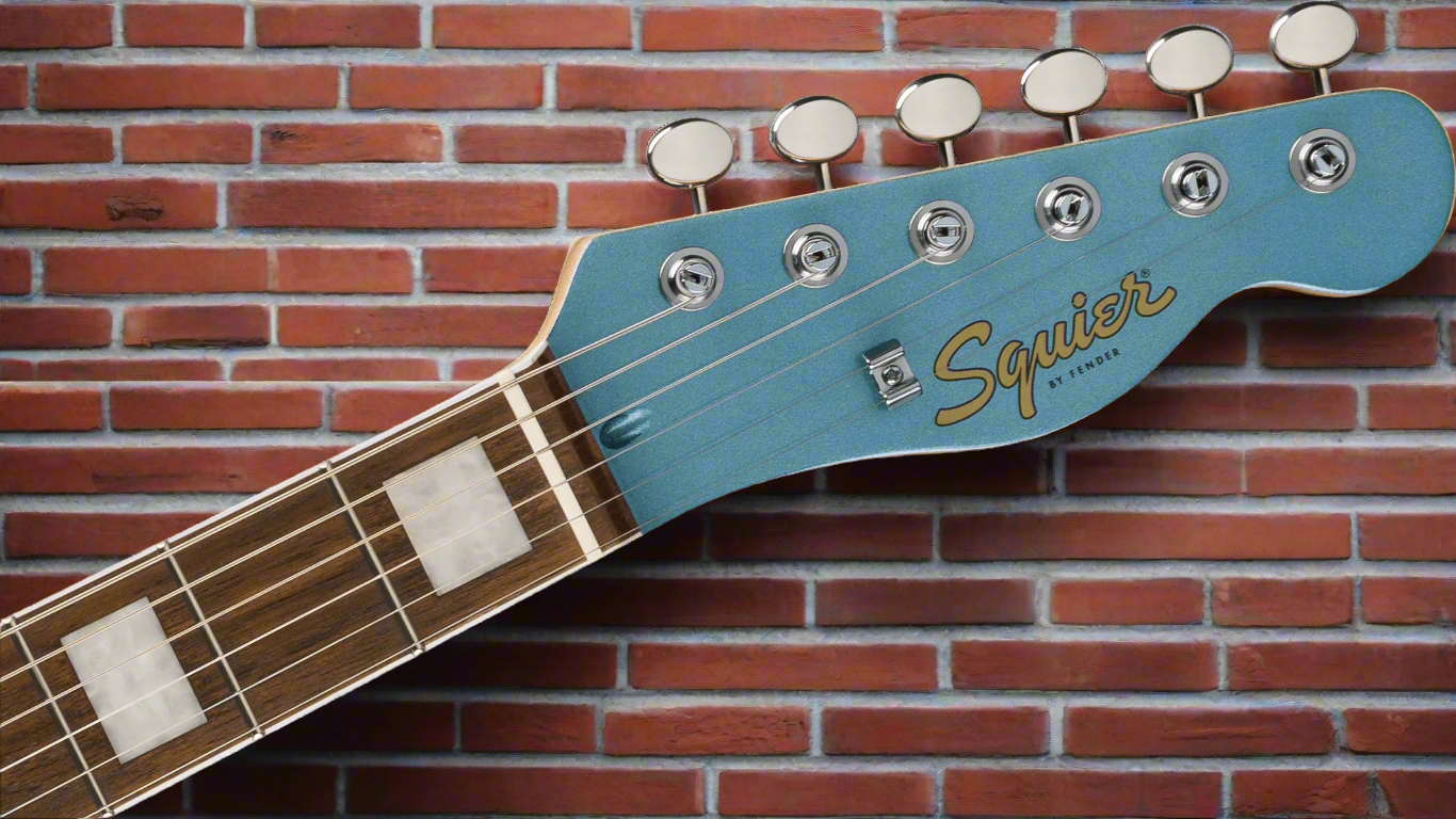 Image of Squier Limited Edition Paranormal Offset Telecaster® SJ, Laurel Fingerboard, Parchment Pickguard, Ice Blue Metallic