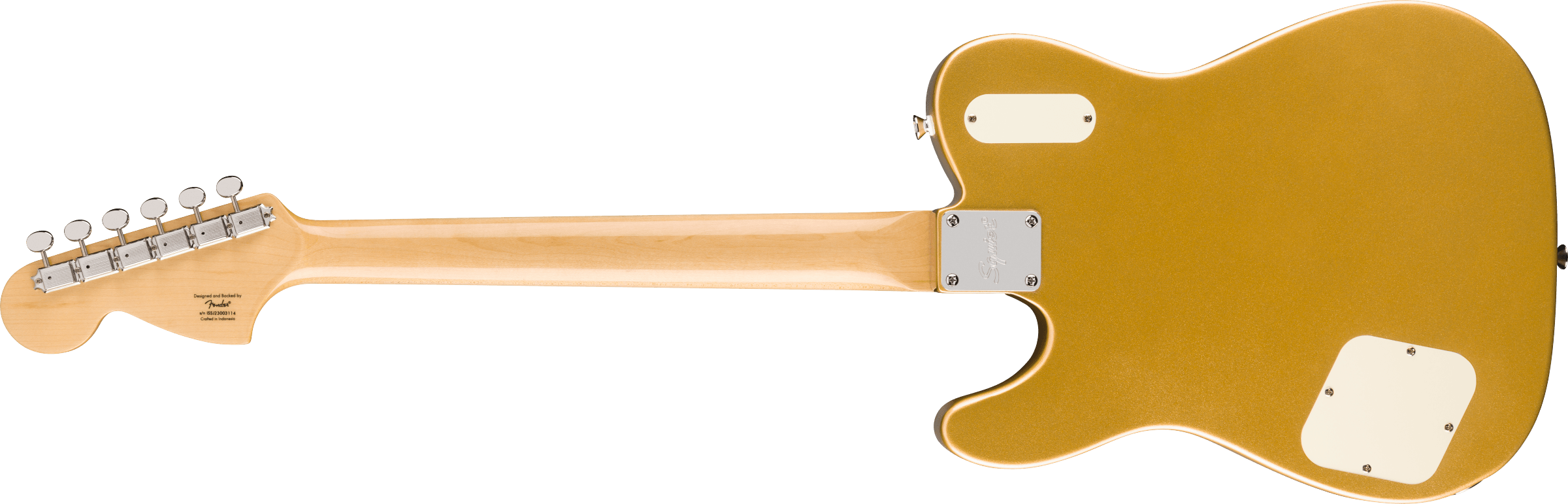 Image of FENDER Limited Edition Paranormal Troublemaker Telecaster® Deluxe, Laurel Fingerboard, Parchment Pickguard, Aztec Gold