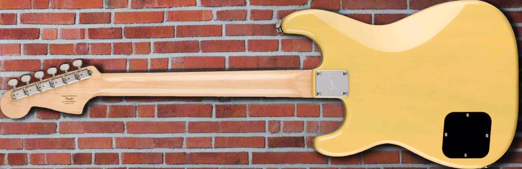 Image of Fender Paranormal Strat-O-Sonic, Laurel Fingerboard, Black Pickguard, Vintage Blonde