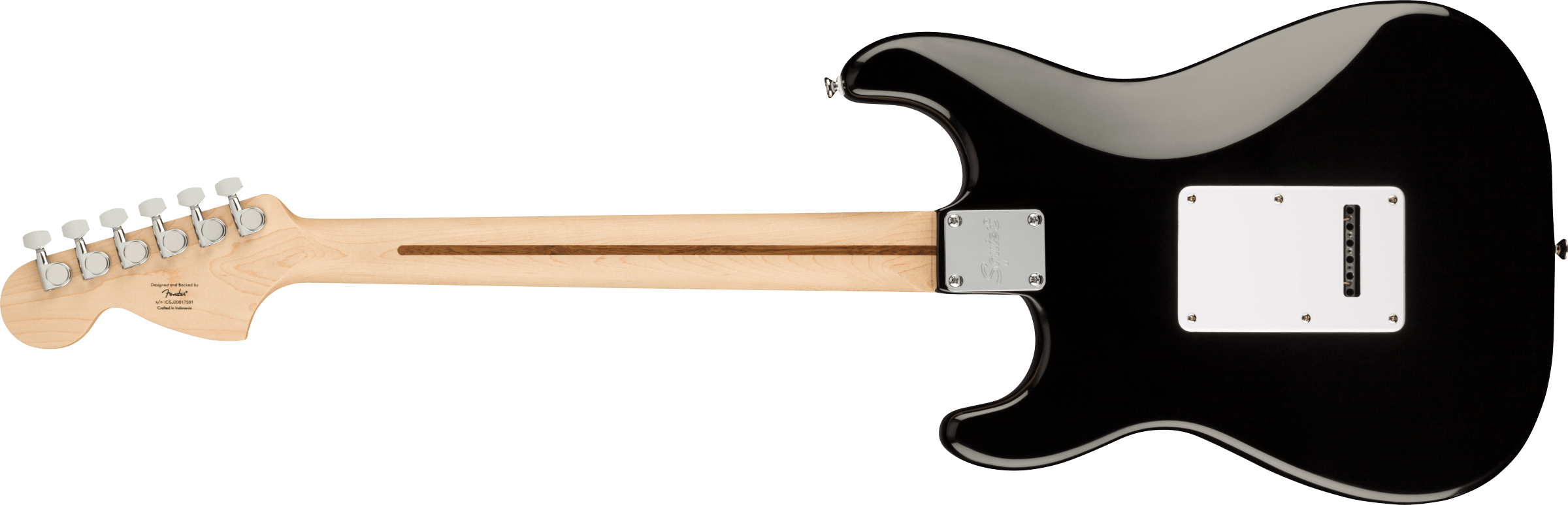 FENDER Affinity Series™ Stratocaster®, Maple Fingerboard, White Pickguard, Black