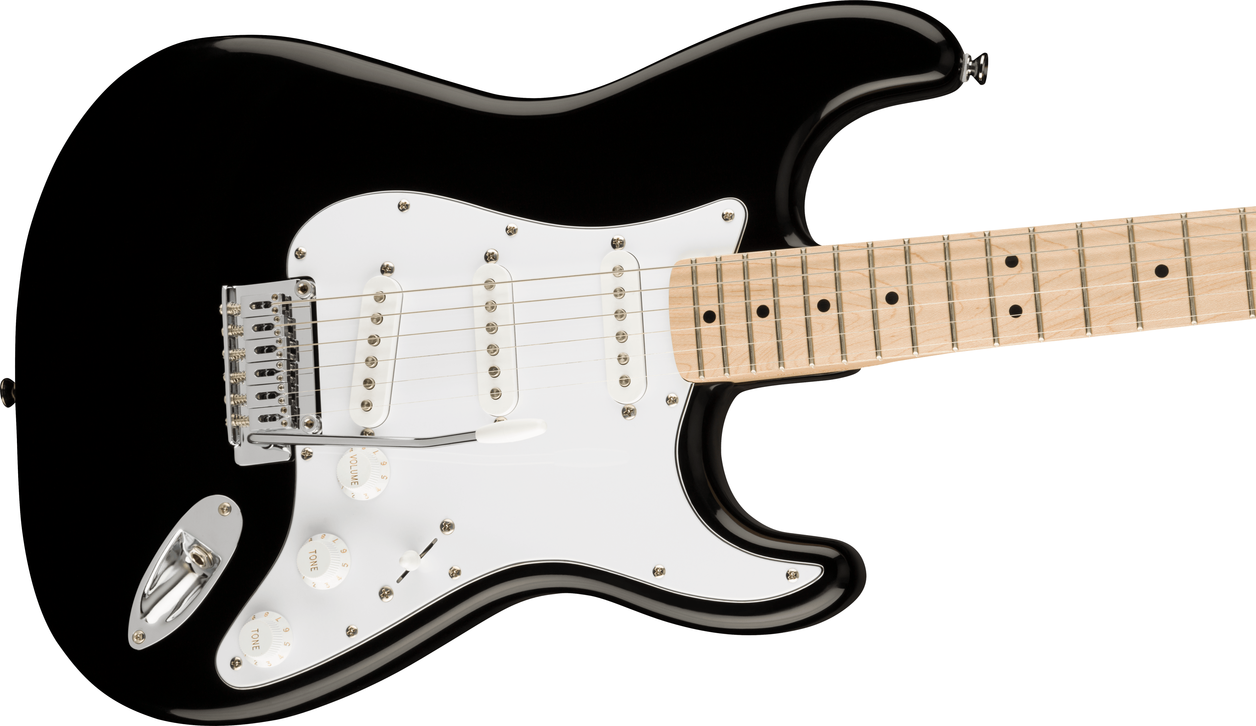 Image of FENDER Affinity Series™ Stratocaster®, Maple Fingerboard, White Pickguard, Black