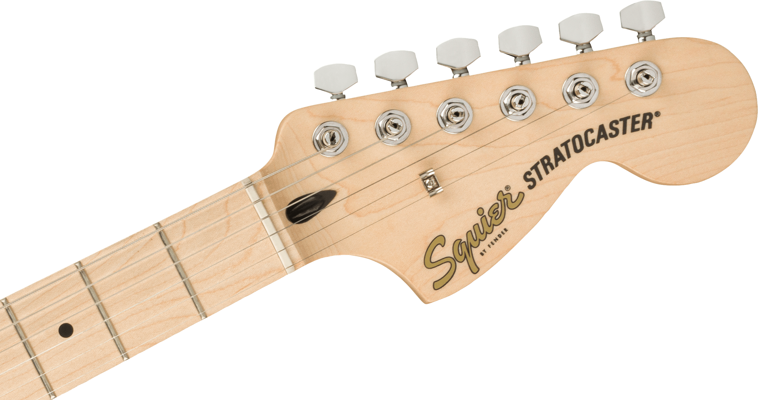 FENDER Affinity Series™ Stratocaster®, Maple Fingerboard, White Pickguard, Black
