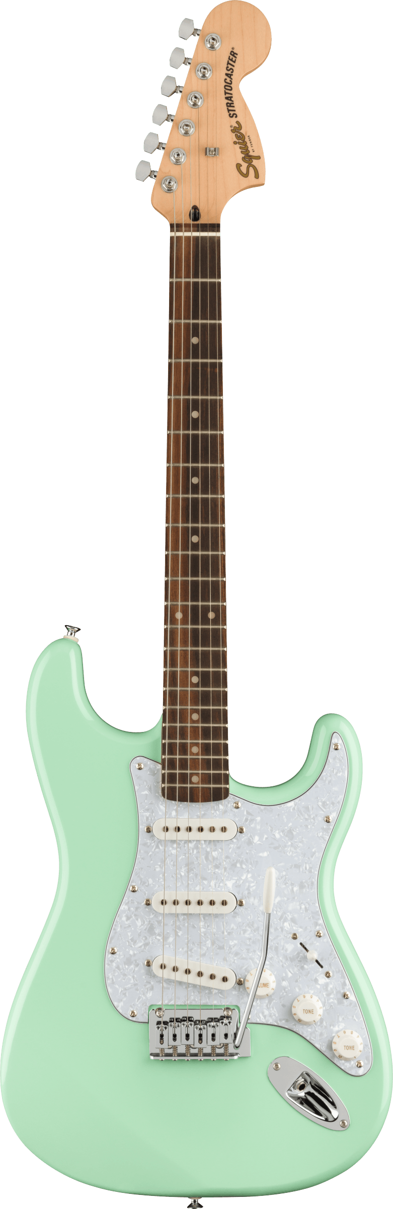 Image of FENDER FSR Affinity Series™ Stratocaster®, Laurel Fingerboard, White Pickguard, Surf Green