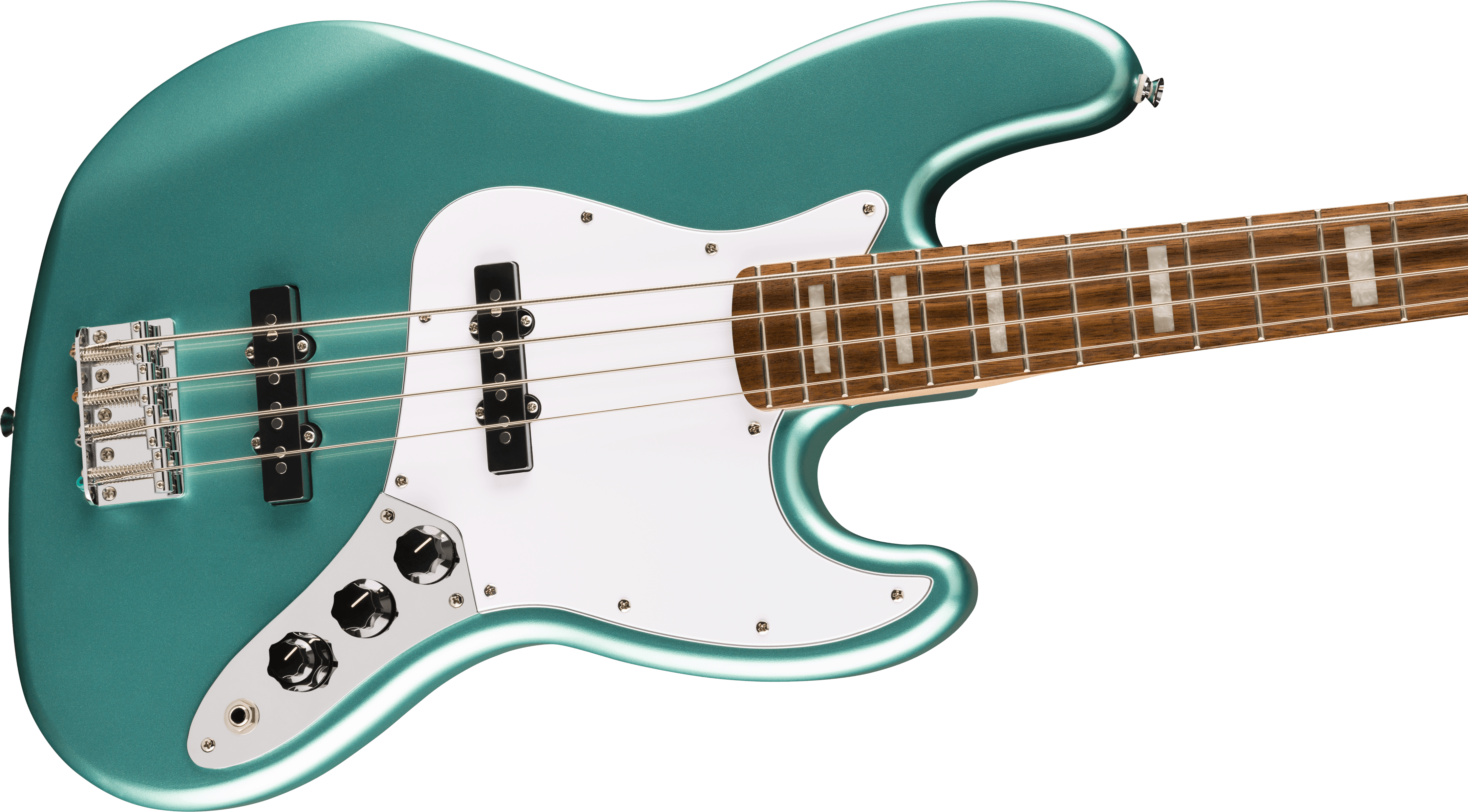 Image of FENDER Affinity Series™ Active Jazz Bass®, Laurel Fingerboard, White Pickguard, Mystic Sea Foam Green