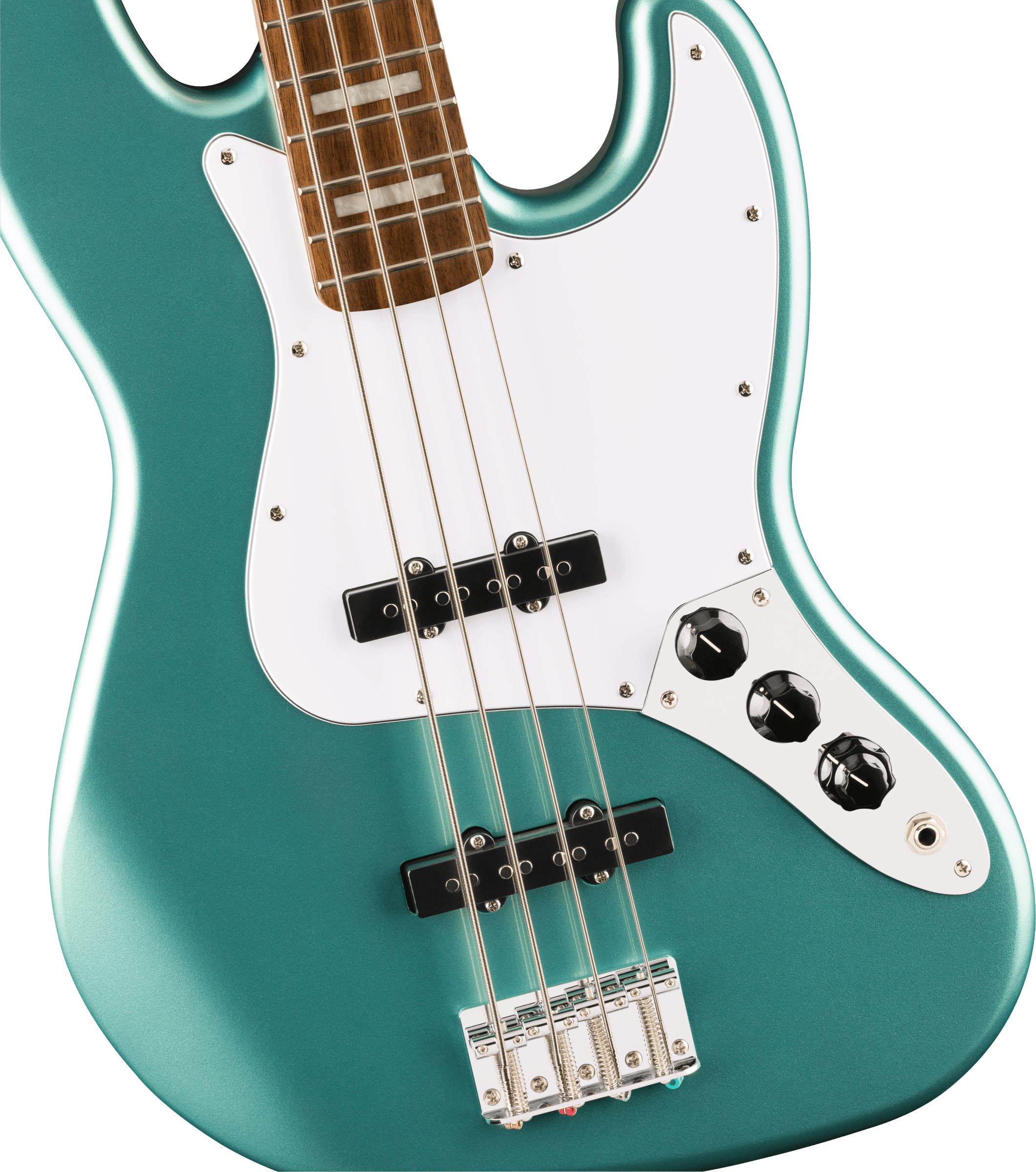 Image of FENDER Affinity Series™ Active Jazz Bass®, Laurel Fingerboard, White Pickguard, Mystic Sea Foam Green