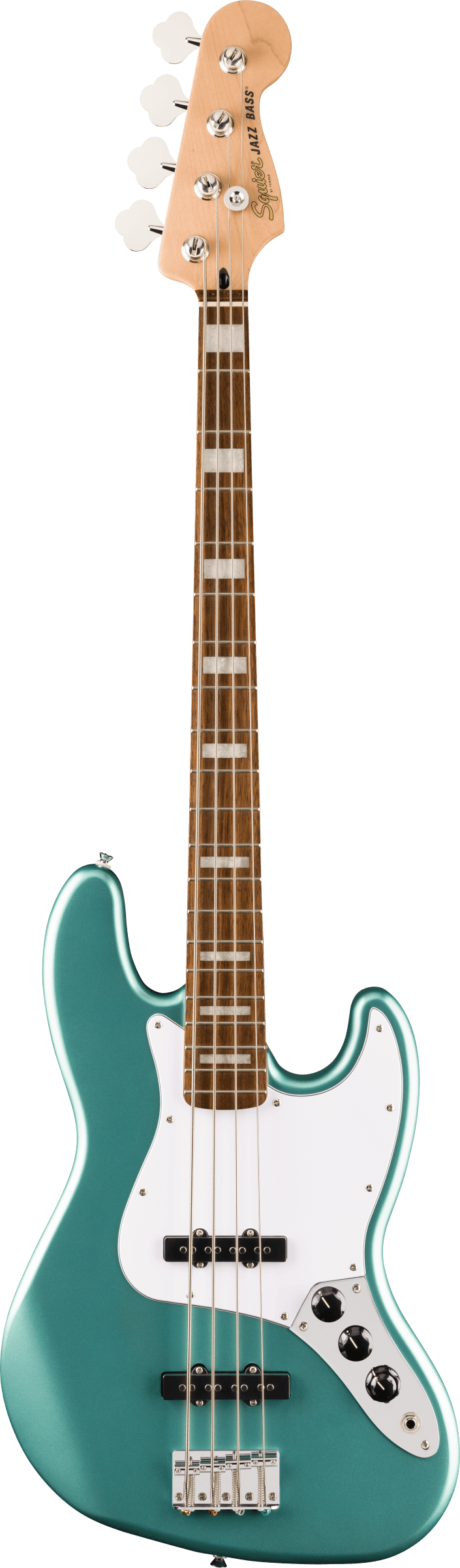 Image of FENDER Affinity Series™ Active Jazz Bass®, Laurel Fingerboard, White Pickguard, Mystic Sea Foam Green