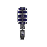 Image of Shure Super 55 Deluxe Vocal Microphone - Iconic Vintage Design, Supercardioid, Chrome/Blue