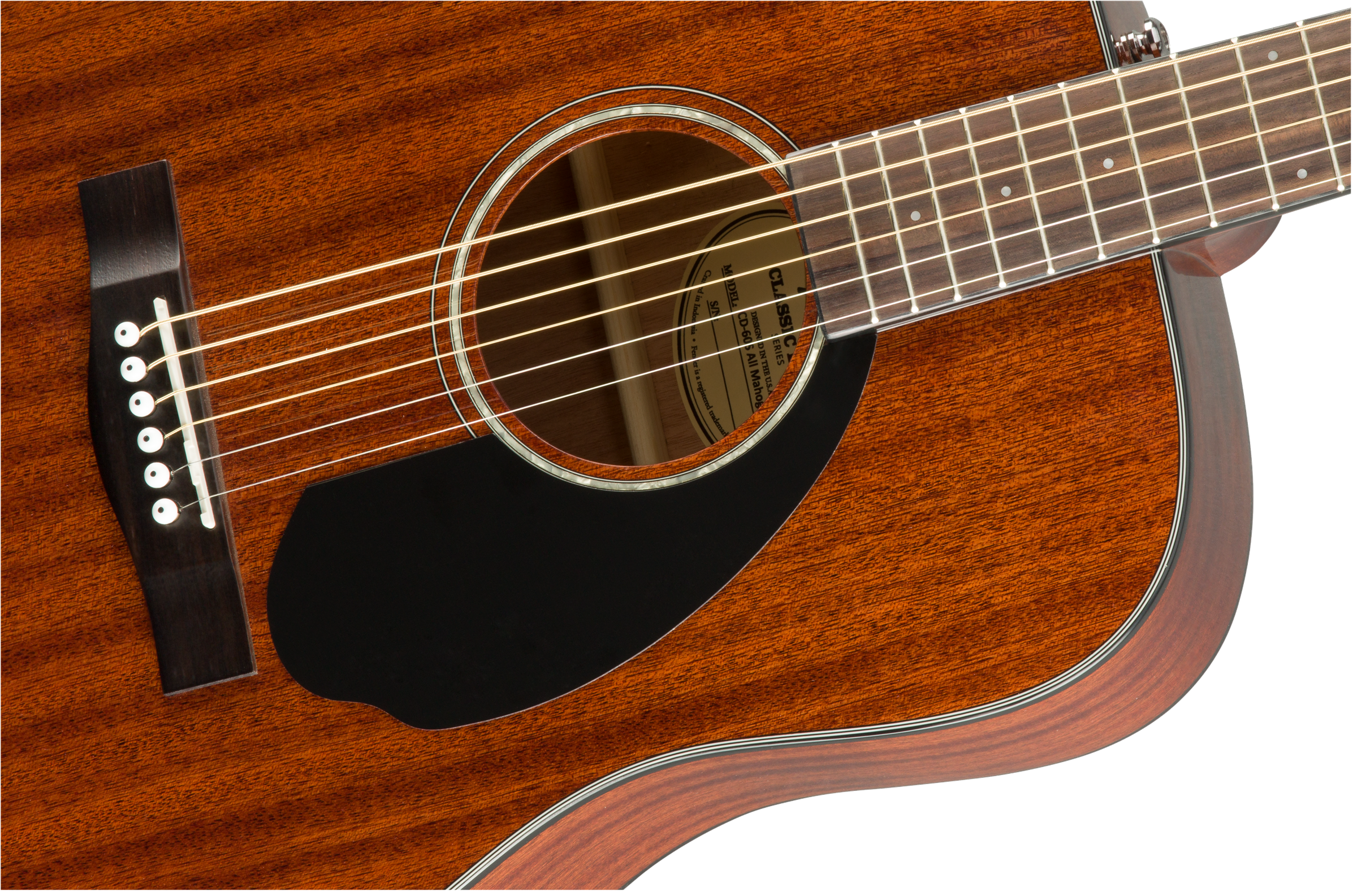 Image of FENDER CD-60S Dreadnought, Walnut Fingerboard, All-Mahogany