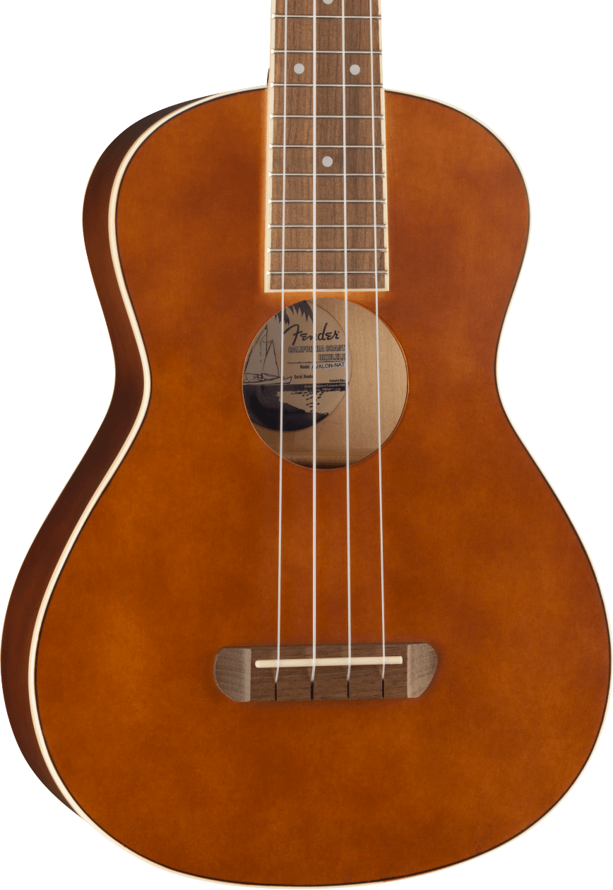 Image of Fender Avalon Tenor Ukulele - Natural with Walnut Fingerboard