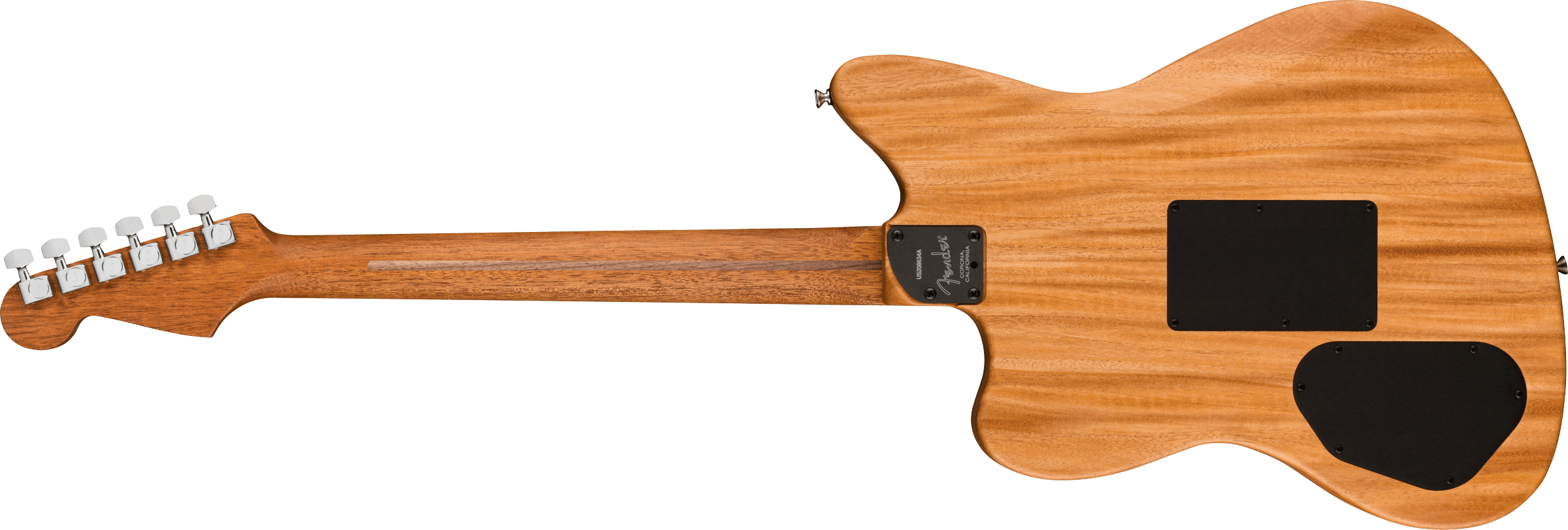 Image of Fender American Acoustasonic Jazzmaster Tungsten Ebony Fingerboard