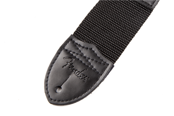 Image of Fender® Logo Strap, Black/Red Logo, 2