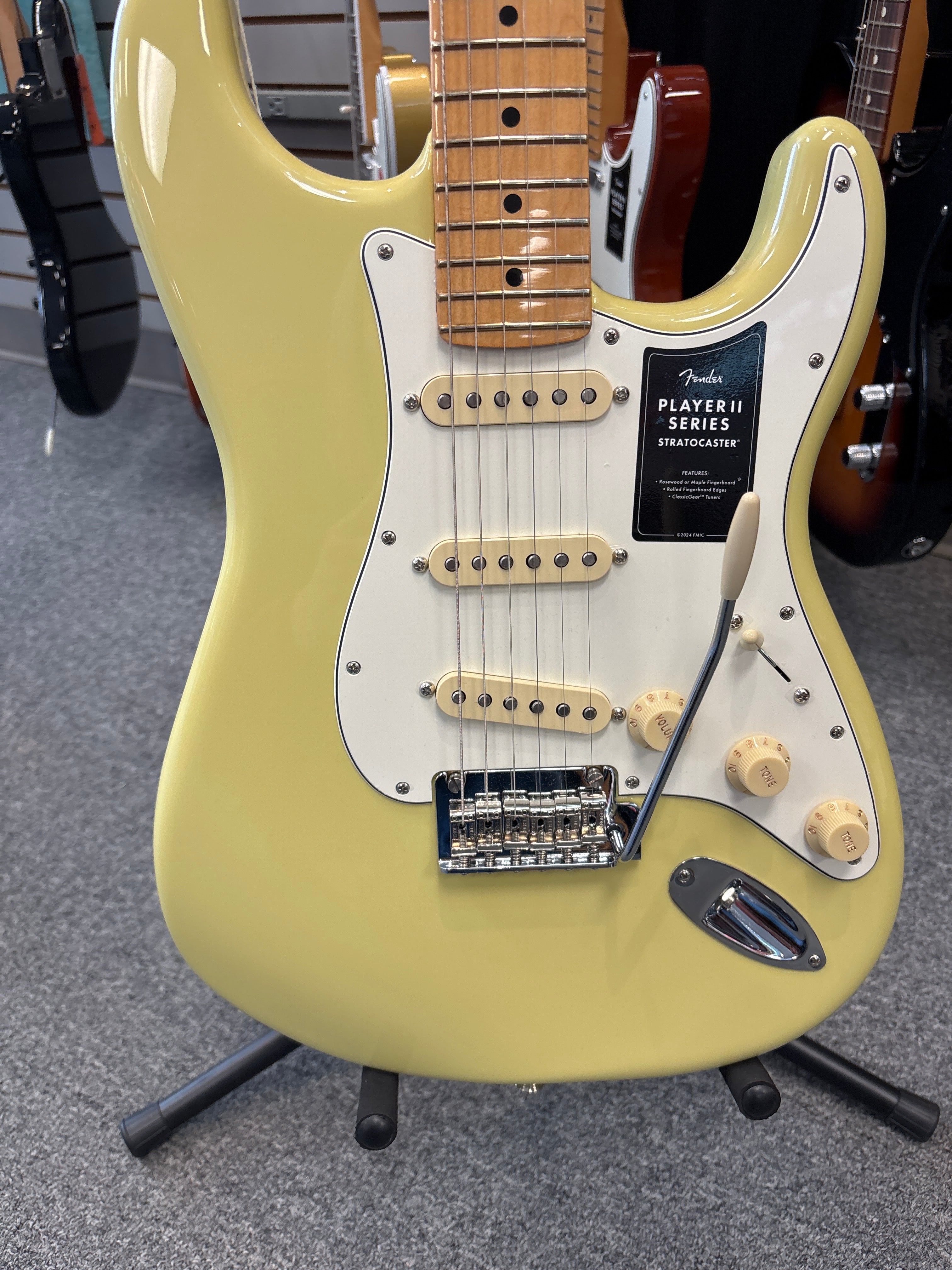 Image of FENDER Player II Stratocaster®, Maple Fingerboard, Hialeah Yellow
