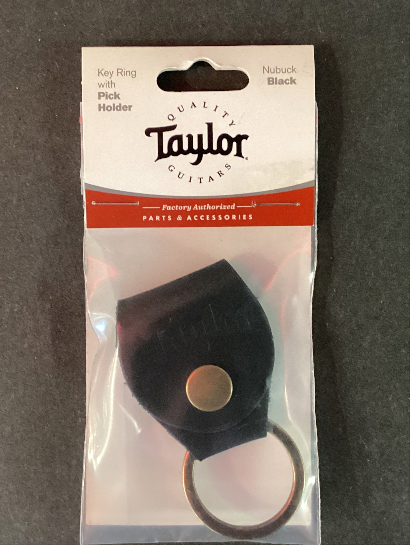 Taylor Key Ring w/Pick Holder (black)