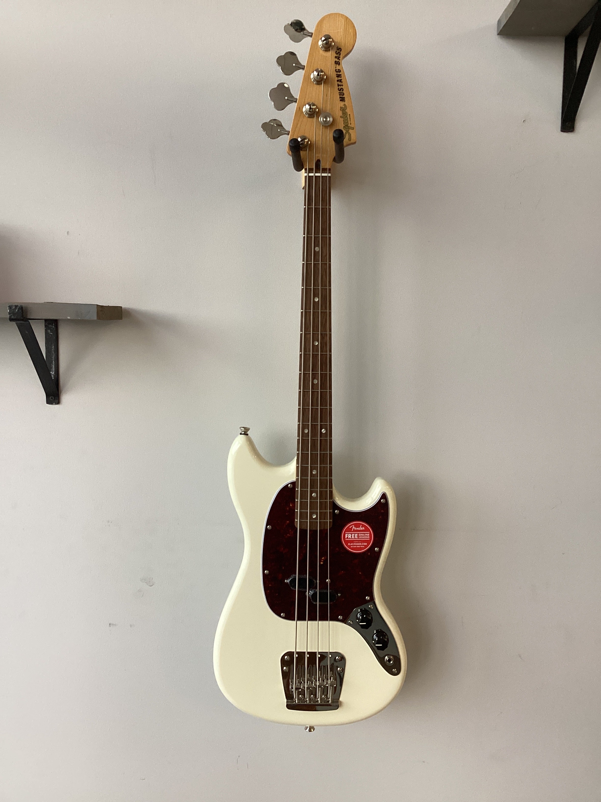 Image of Squier Classic Vibe 60’s Mustang Bass~Olympic White