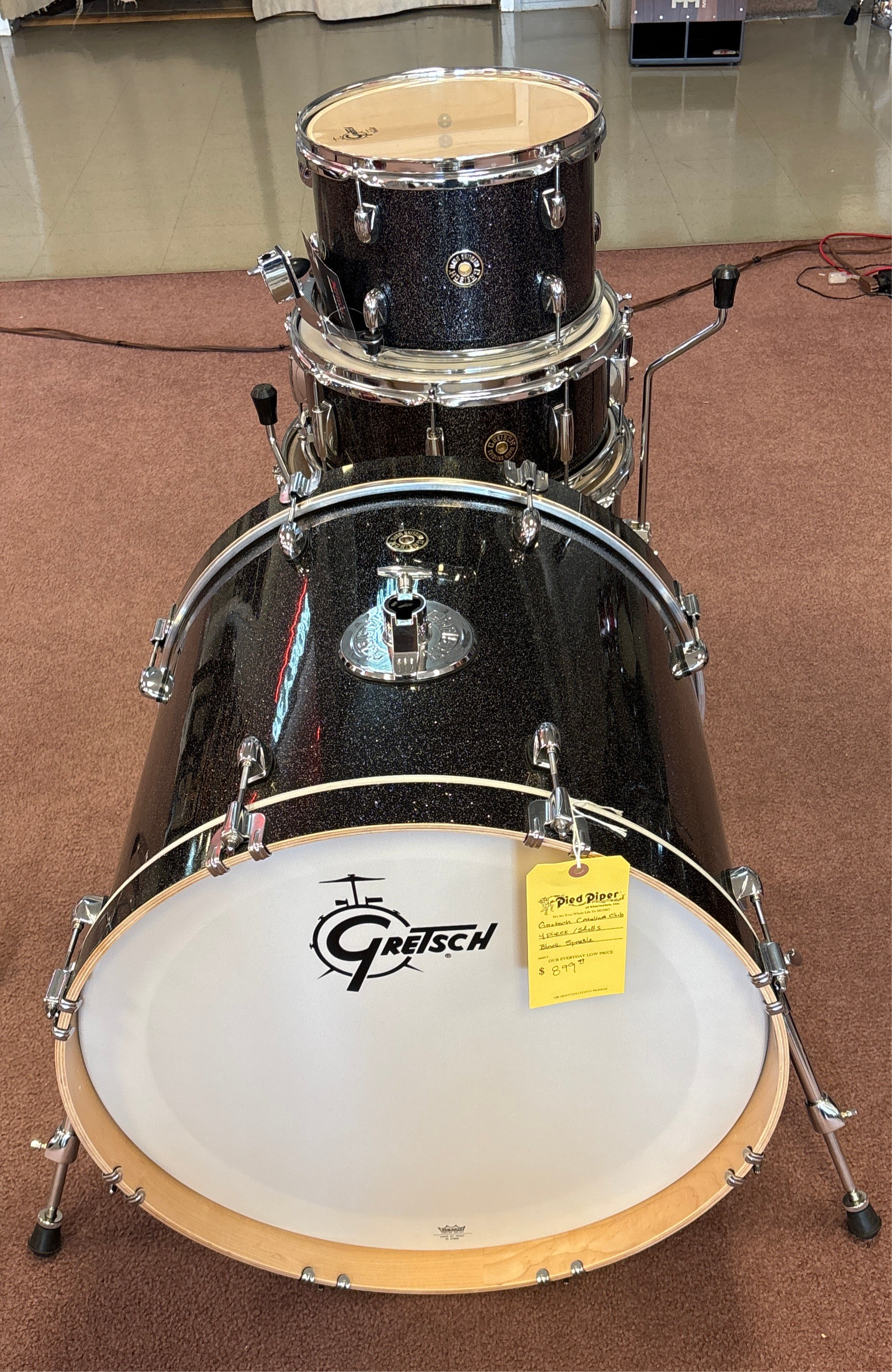 Image of GRETSCH Catalina Club Black Sparkle Drum Set