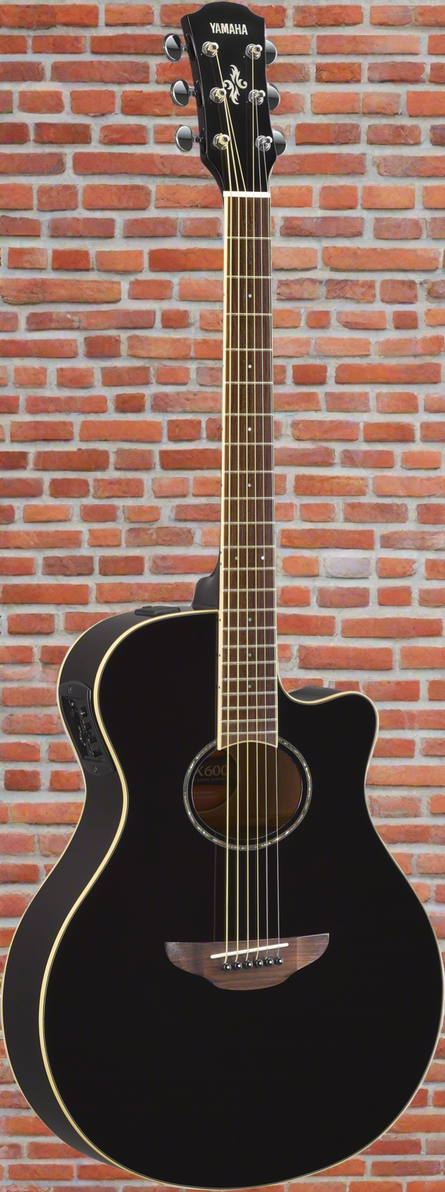 Image of YAMAHA APX600 BL BLACK APX THINLINE CUTAWAY A/E