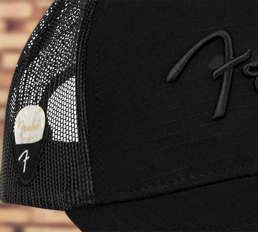 Image of Fender® Snap Back Pick Holder Hat, Black