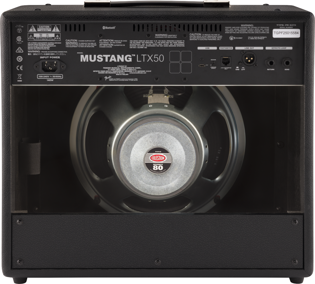 Image of Fender Mustang LTX50 Guitar Combo Amplifier 50 Watts