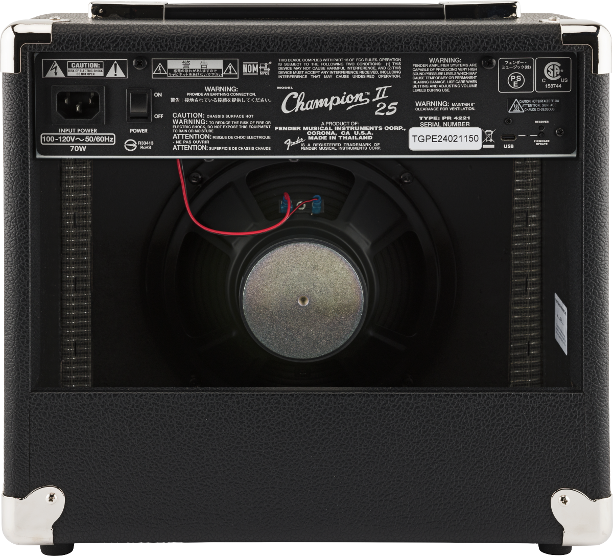 Image of Fender Champion II 25 Guitar Amplifier 25 Watts