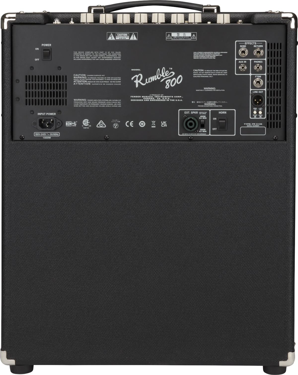 Image of Fender Rumble 800 Combo, 120V