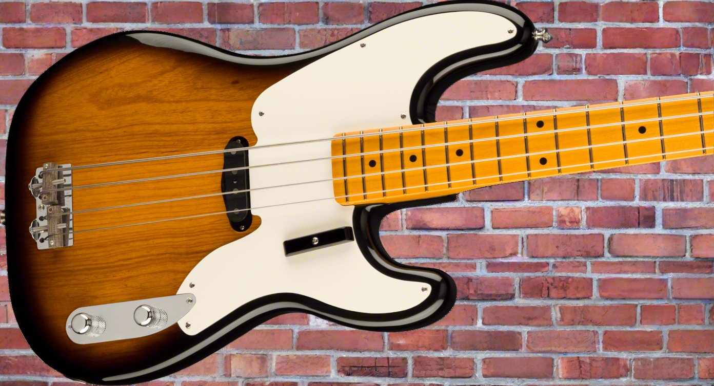 Image of FENDER American Vintage II 1954 Precision Bass®, Maple Fingerboard, 2-Color Sunburst