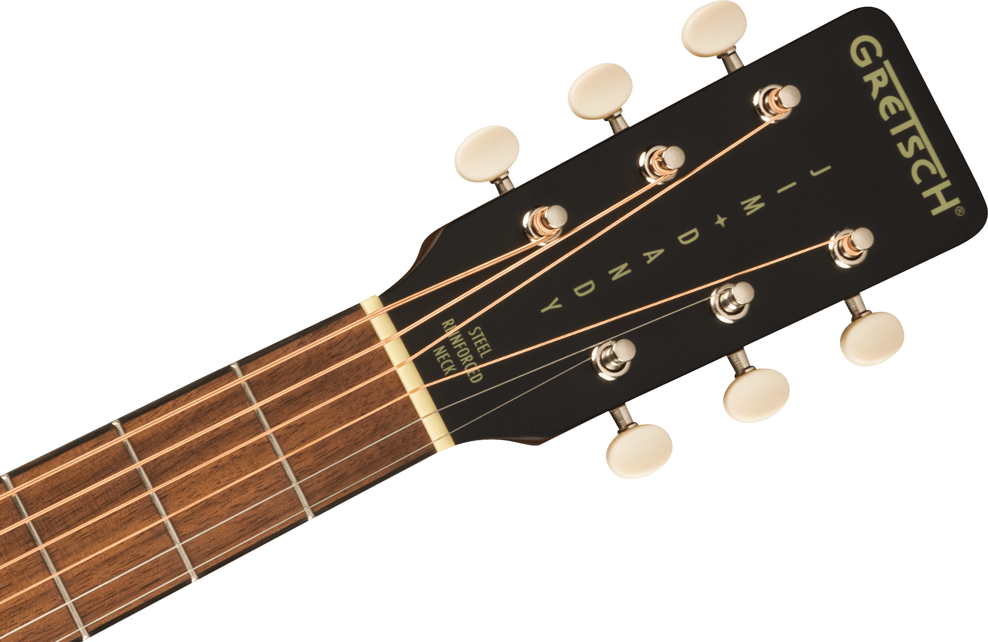 Image of Gretsch Jim Dandy Deltoluxe Parlor Acoustic Electric Guitar Black Top