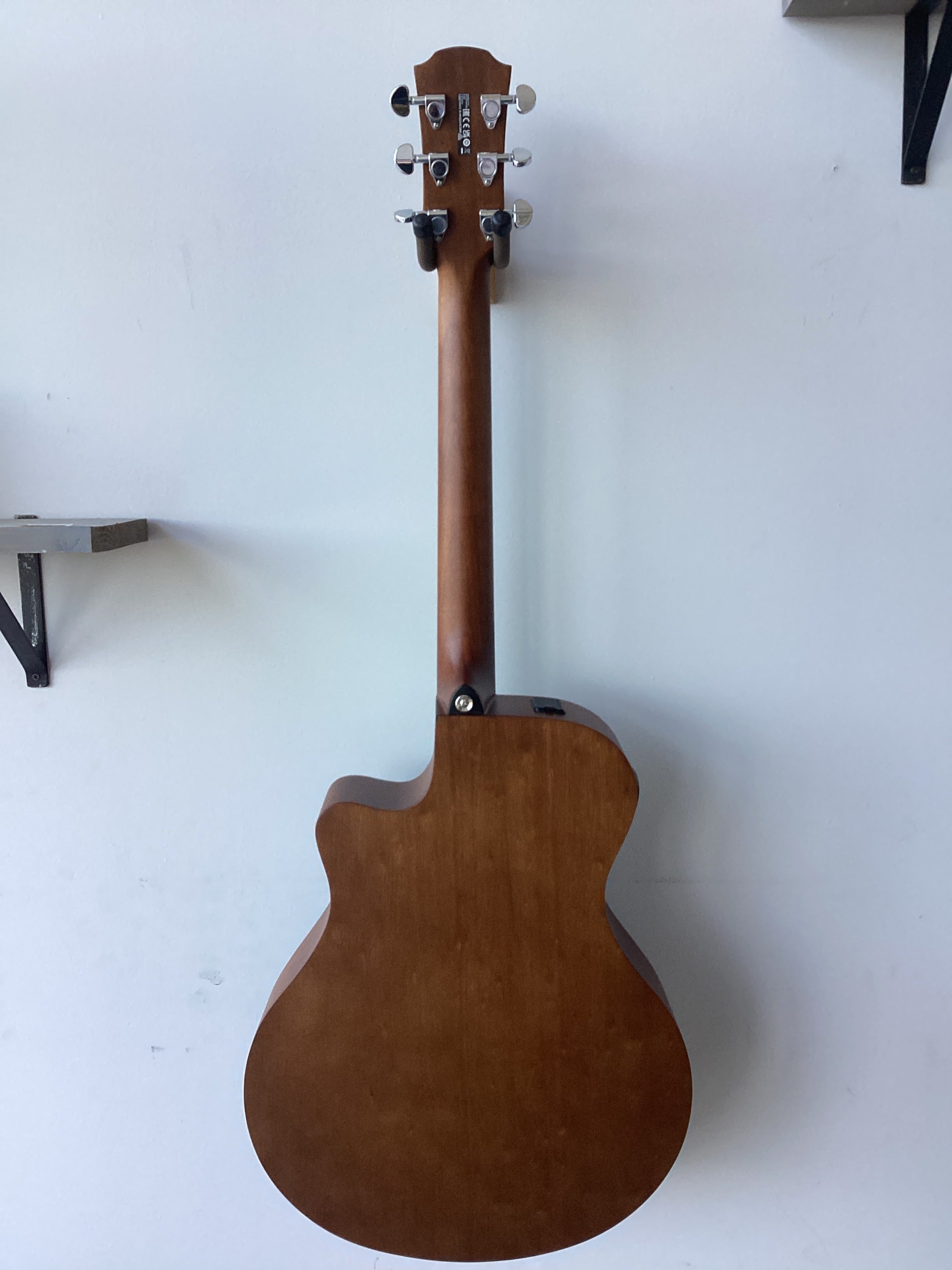 Image of Yamaha~APX600M SMB~Thin/Modern Acoustic-Electric Guitar~Smoky Black (Satin/Flat finish)