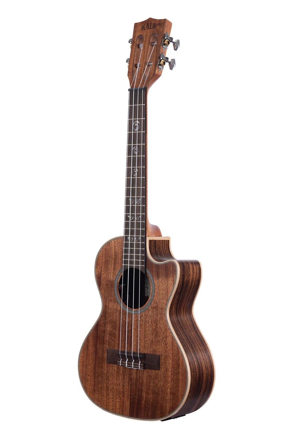 Image of KALA Solid Acacia Tenor Ukulele w/ Cutaway & EQ Model: KA-SA-TE-C