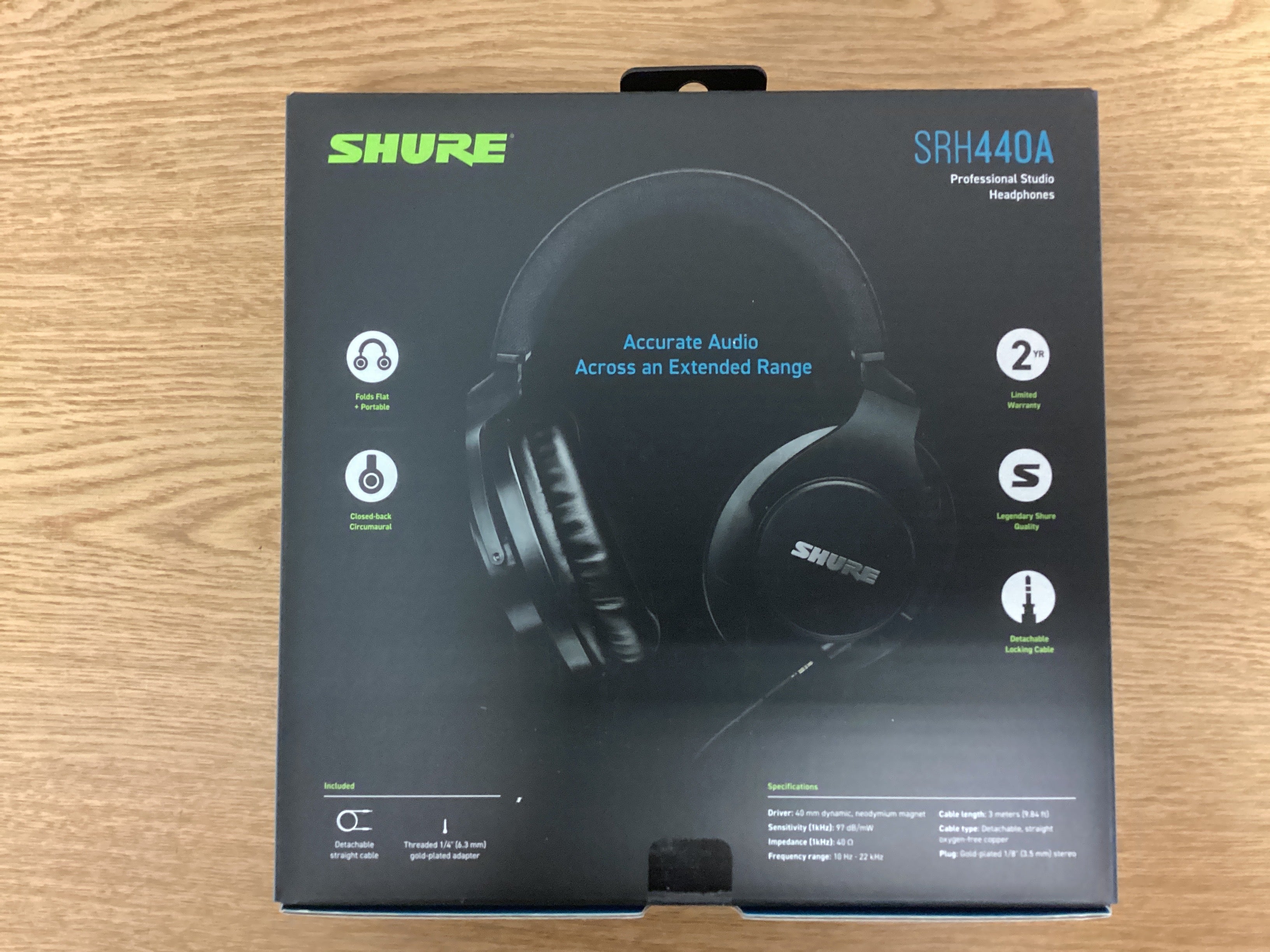Image of Shure SRH440A Professional Studio Headphones