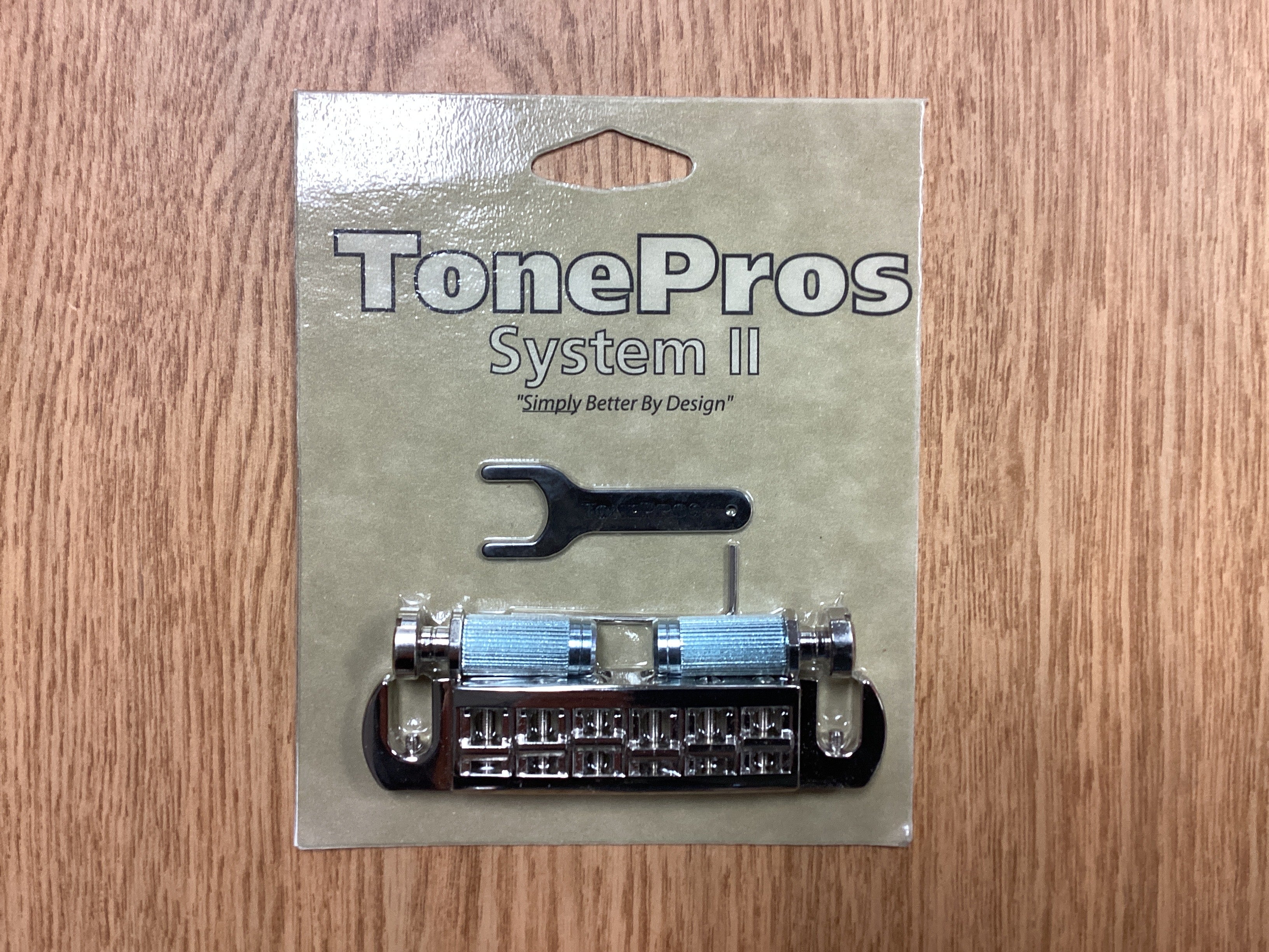 Image of Tone Pros System II “Gibson” Nickel Wraparound Bridge